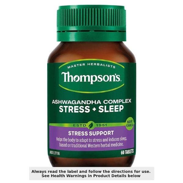 Thompsons Ashwagandha Complex Stress + Sleep 60 Tablets
