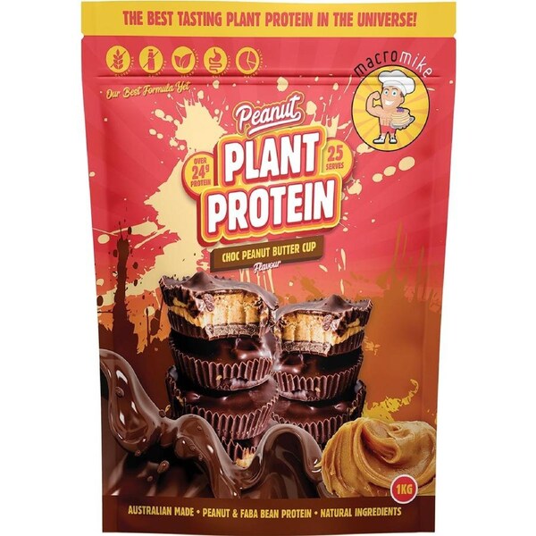 Macro Mike Peanut Plant Protein Choc Peanut Butter Cup 1kg