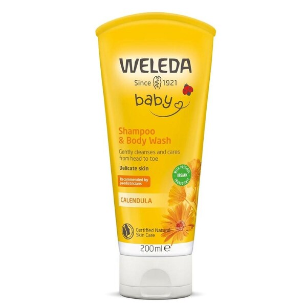 Weleda Calendula Baby Shampoo & Body Wash 200ml