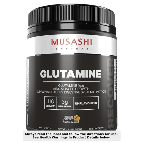 Musashi Glutamine Unflavoured 350g
