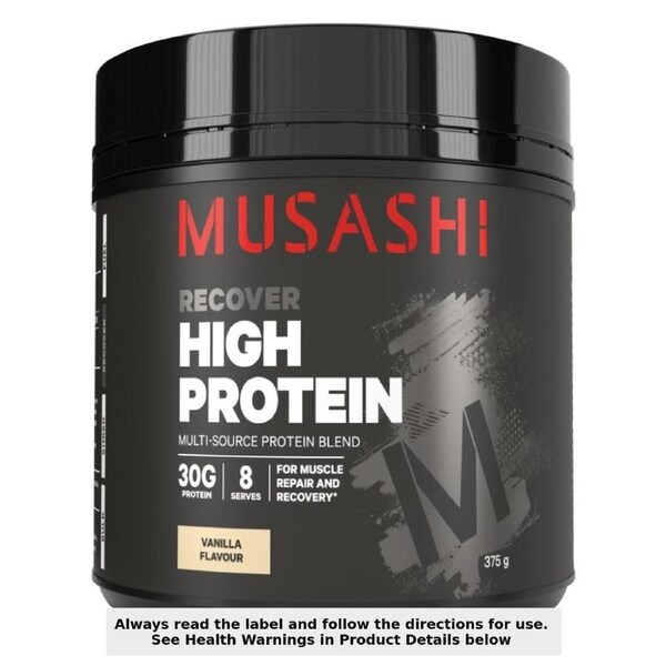 Musashi High Protein Powder Vanilla 375g