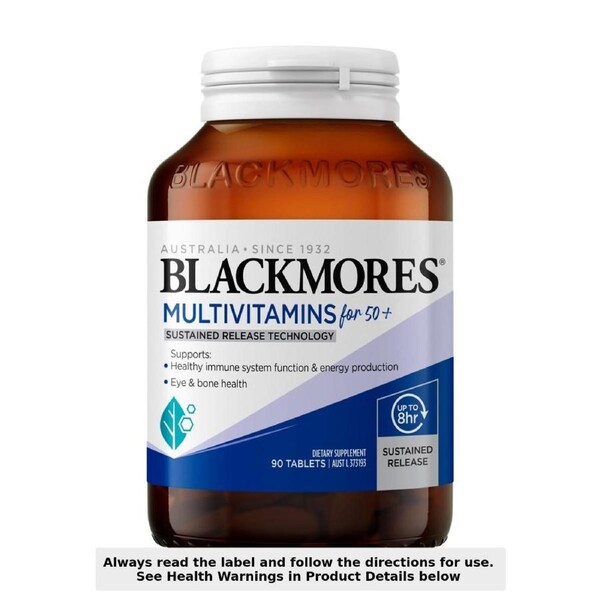 Blackmores Sustained Release Multivitamins for 50+ 90 Tablets
