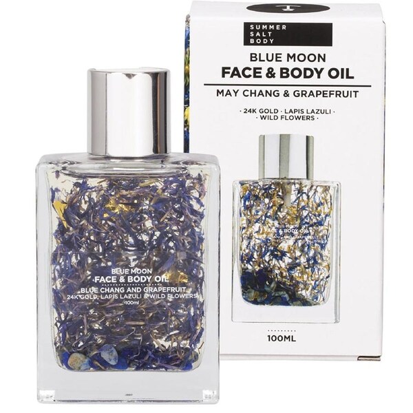 SUMMER SALT BODY Face & Body Oil with 24K Gold Blue Moon 100ml