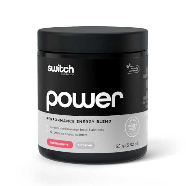 Switch Nutrition Power Performance Energy Pre-Workout Red Raspberry 165g