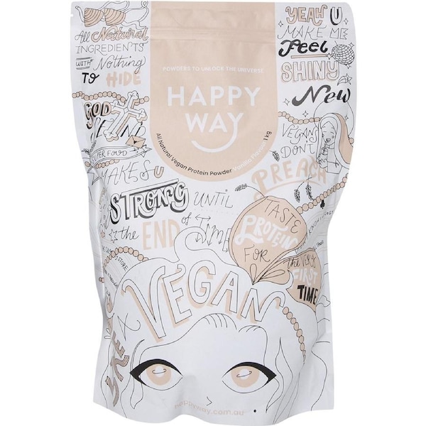 Happy Way Vegan Protein Powder Vanilla 1kg