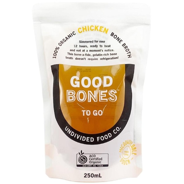 Undivided Food Co Good Bones Certified Organic Chicken Bone Broth 250ml