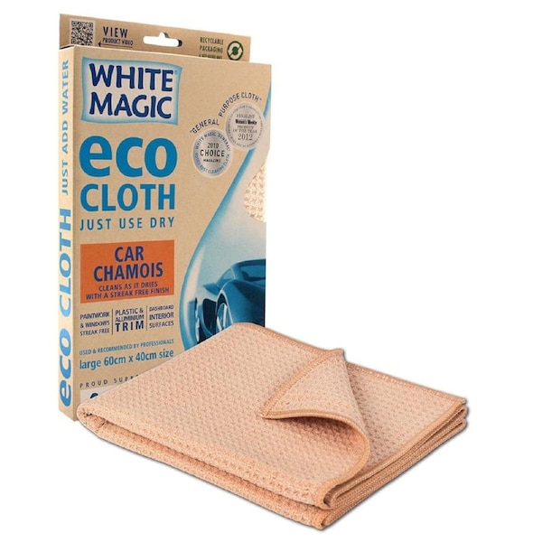 White Magic Eco Cloth Microfibre Car Chamois 1 Pack