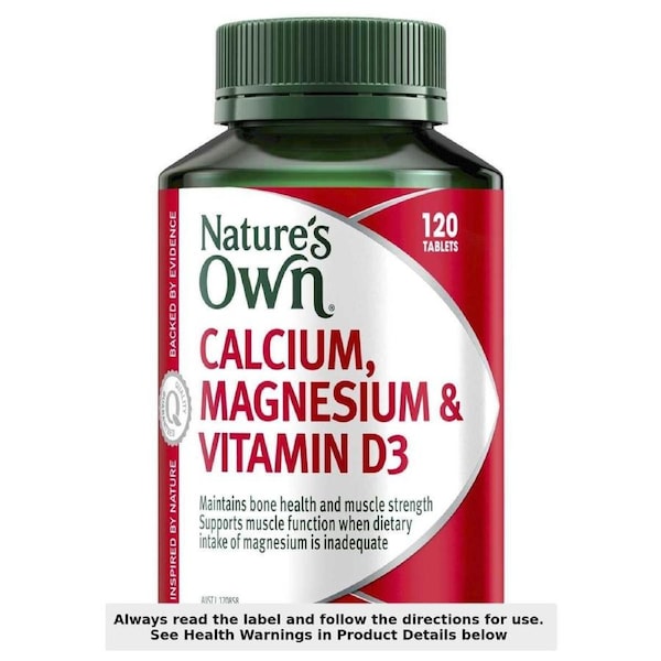 Nature's Own Calcium Magnesium & Vitamin D3 120 Tablets