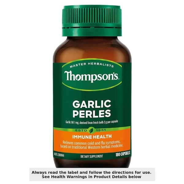Thompsons Garlic Perles 180 Capsules