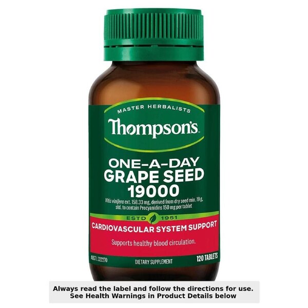 Thompsons One a Day Grape Seed 19000mg 120 Capsules