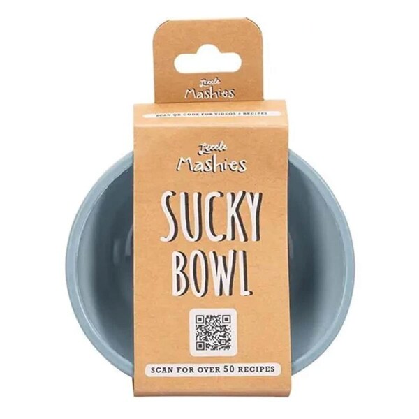 Little Mashies Silicone Sucky Bowl Dusty Blue