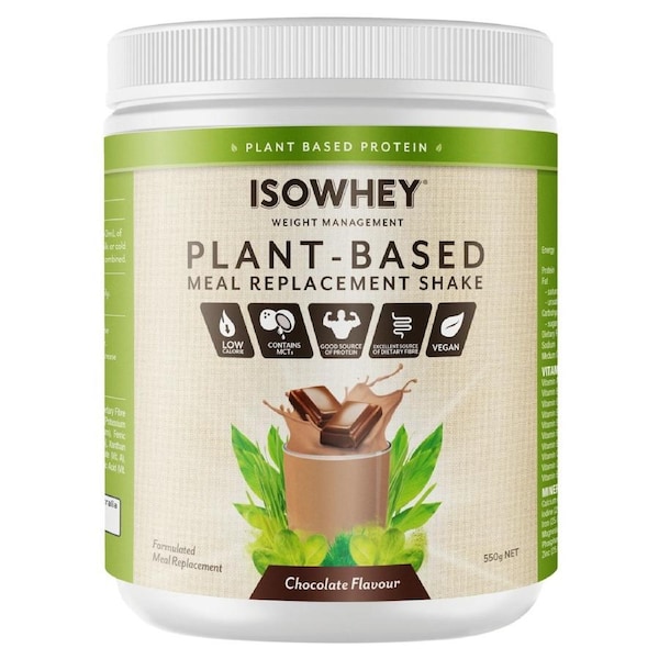 IsoWhey Plant-Based Meal Replacement Shake Chocolate 550g