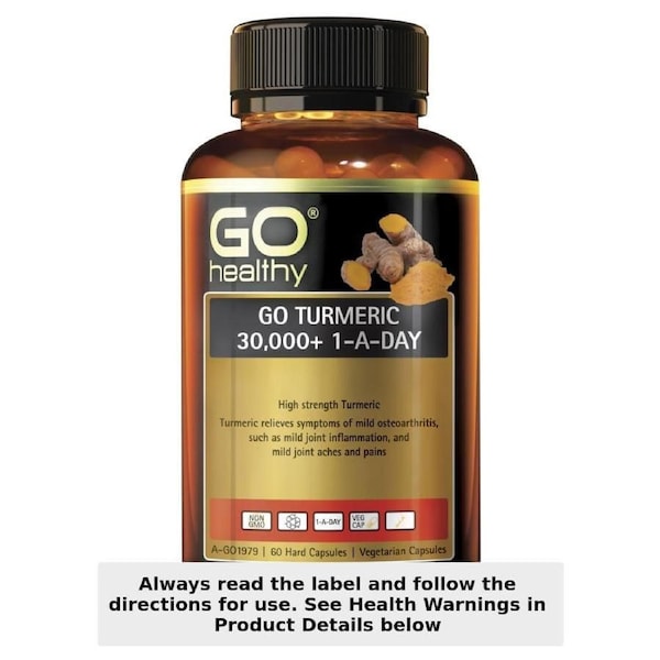 GO Healthy 1-A-Day Turmeric 30000+ 60 Capsules