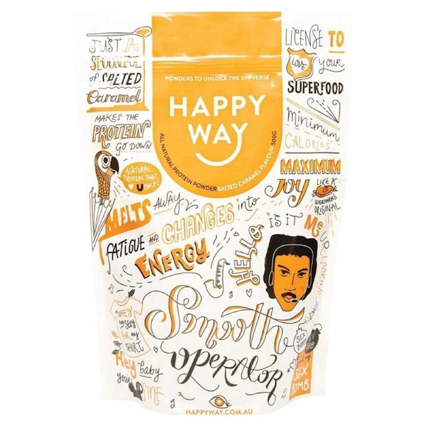 Happy Way Whey Protein Powder Salted Caramel 500g