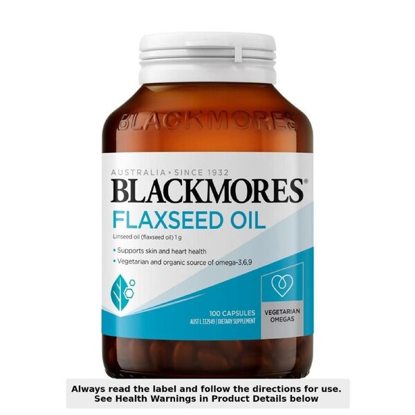 Blackmores Flaxseed Oil 100 Vege Capsules