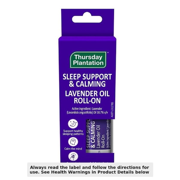 Thursday Plantation Sleep Support & Calming Lavender Oil Roll-on 9ml