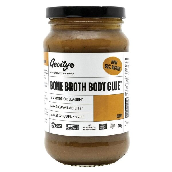 Gevity Rx Bone Broth Body Glue Curry 390g