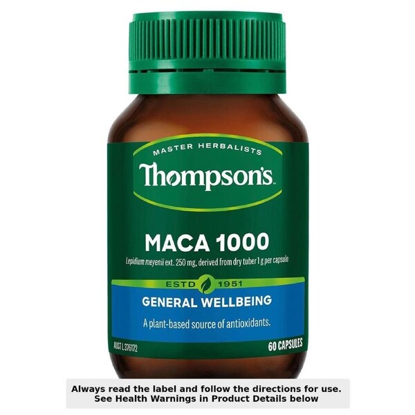 Thompsons Maca 1000mg 60 Capsules