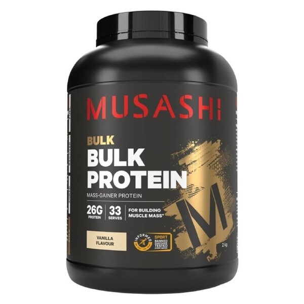 Musashi Bulk Protein Powder Vanilla Milkshake 2kg