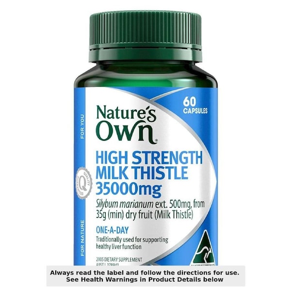 Nature's Own High Strength Milk Thistle 35000mg 60 Capsules