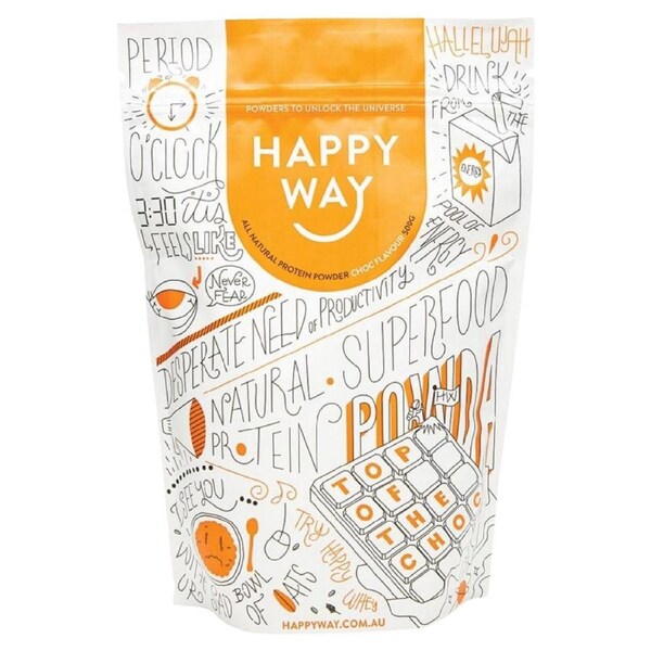 Happy Way Whey Protein Powder Chocolate 500g
