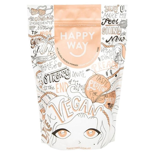 Happy Way Pea Protein Powder Vanilla 500g