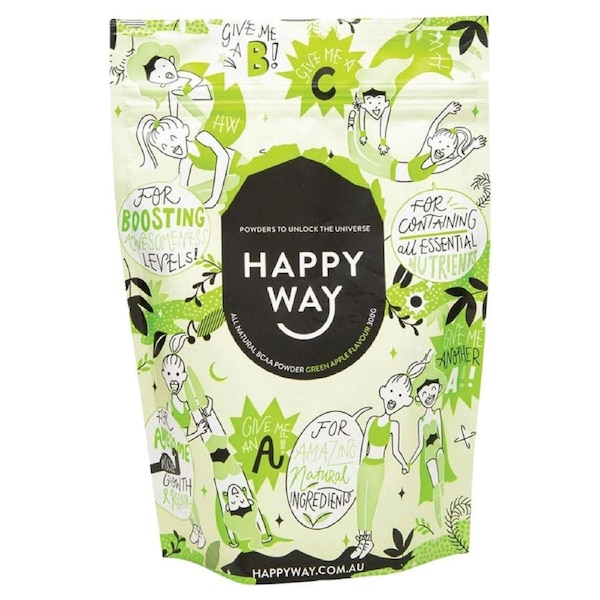 Happy Way Bcaa Powder Green Apple 300g