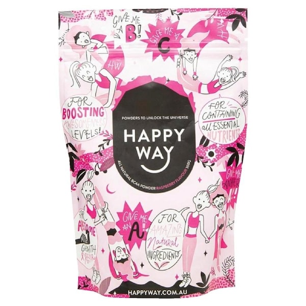 Happy Way Bcaa Powder Raspberry 300g