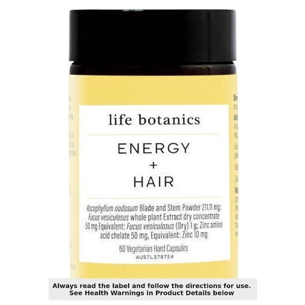 Life Botanics Energy + Hair 60 Capsules