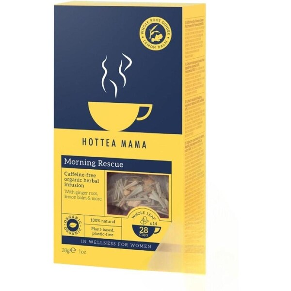 Hottea Mama Organic Morning Rescue Herbal Tea 14 Pack