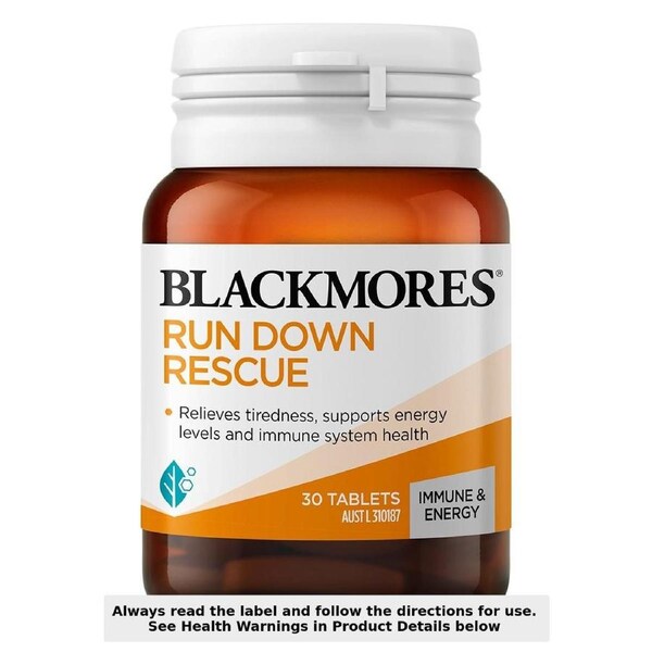 Blackmores Run Down Rescue 30 Tablets
