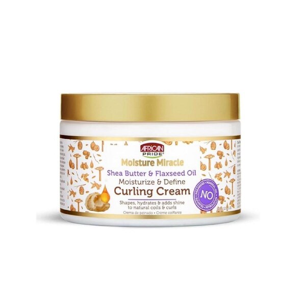 African Pride Moisture Miracle Shea Butter & Flaxseed Oil Curling Cream 340g(12oz)