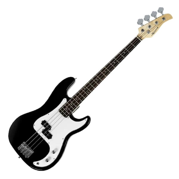 Karrera 39in Electric Guitar Bass Music 4-String Instrument Full Size Black