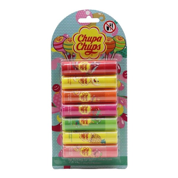 Chupa Chups 7pk Lip Licking Lip Balm Collection