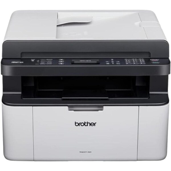 Brother MFC-1810 Mono Laser Multi-Function Centre, USB 2.0, Compact, A4 Printer, Small Office/Home Printer, Light Grey/Cream