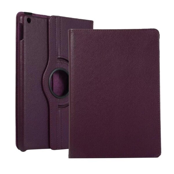 360 Rotating Leather Smart Case Cover For iPad 7th Gen 10.2" - Purple
