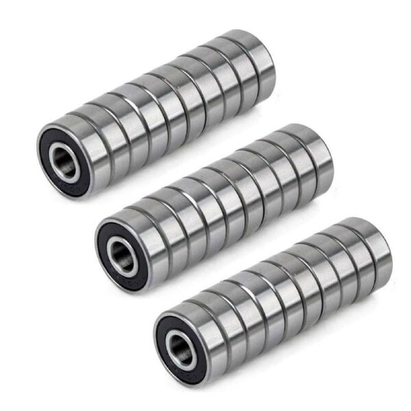 30pcs Longboard Skate Wheel 608rs Bearings Skateboard Scooter Roller Sealed Ball