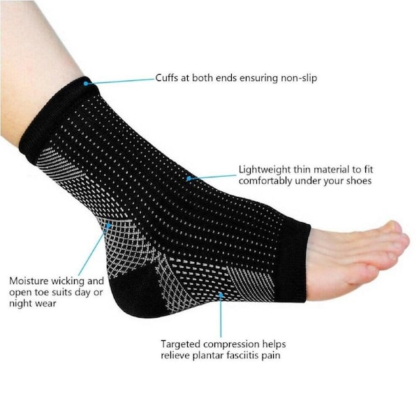 Brace Support Compression Socks Foot Sleeve Compression Socks Achy S M