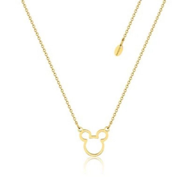 Couture Kingdom - Disney - Mickey Mouse Outline Necklace Gold