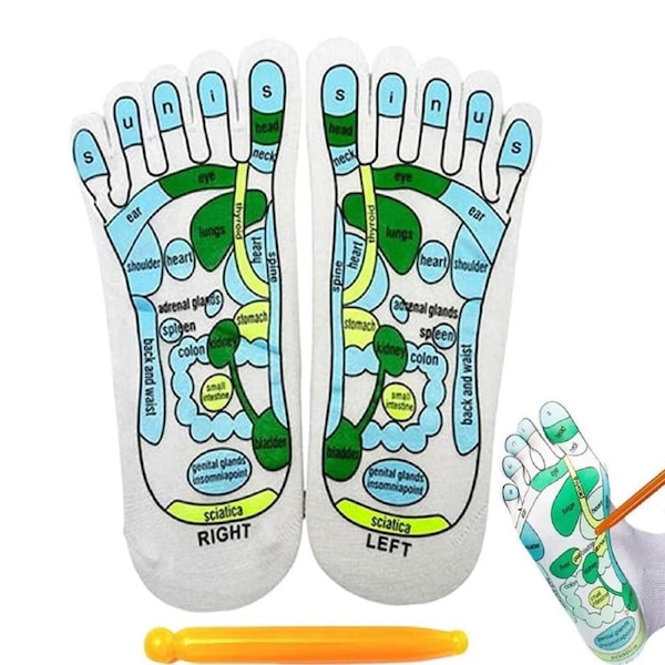 Breathable Sock Unisex Yoga Massage Anti Slip Foot Acupressure Reflexology