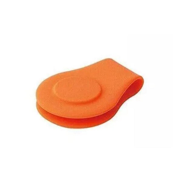 Orange Strong Marker Holder 1Pc Silicone Golf Hat Clip