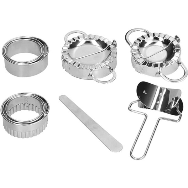 10PCS Stainless Steel Dough Press Dumpling Maker Mold Tool Pie Ravioli Making