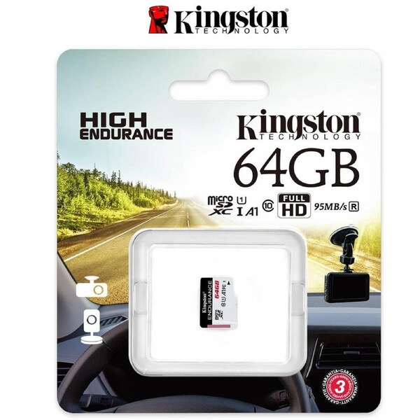 Kingston Micro SD High-Endurance 64GB for Mobile Phone Security Body Dash Cams