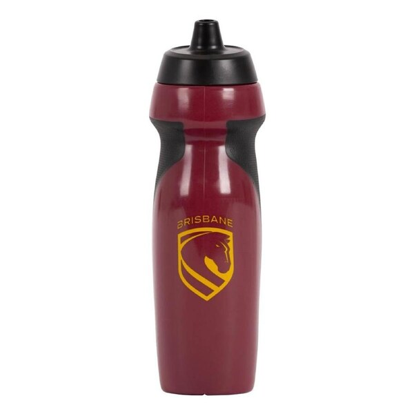 Brisbane Broncos NRL 2025 Sports Drink Water Bottle with Rubber Grip