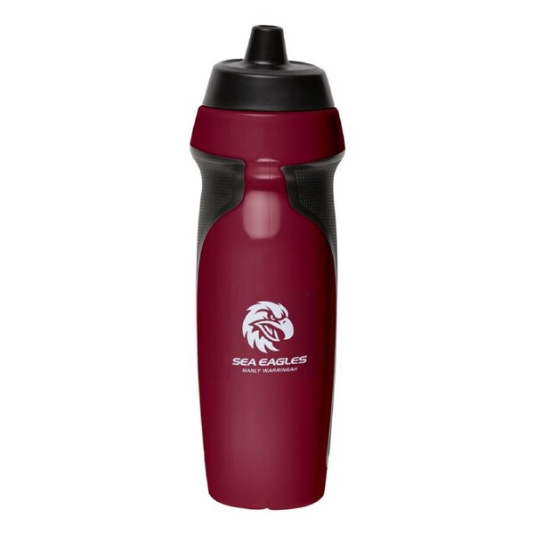 Manly Sea Eagles NRL 2025 Sports Drink Water Bottle with Rubber Grip