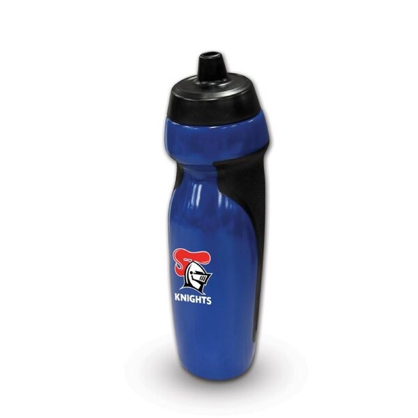 Newcastle Knights NRL 2025 Sports Drink Water Bottle with Rubber Grip