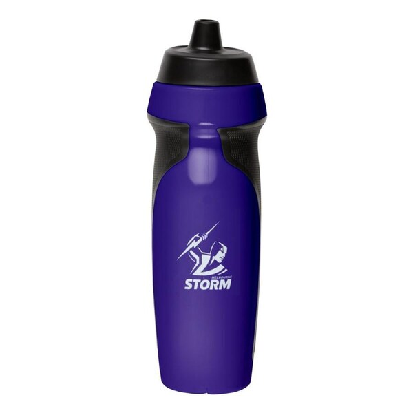 Melbourne Storm NRL 2025 Sports Drink Water Bottle with Rubber Grip