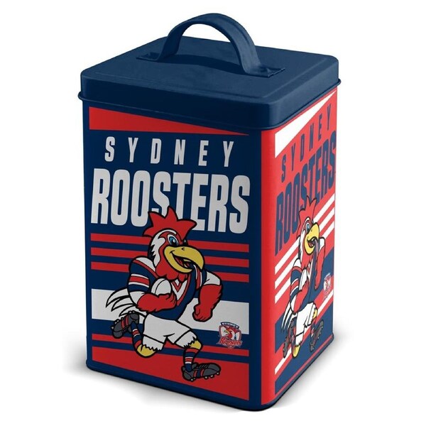 Sydney Roosters NRL Cookie Storage Tin with Full Colour Logo Design