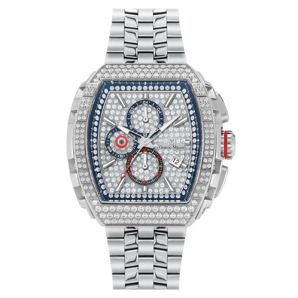 Giorgio Milano Steel Stainless Silver Dial Chronograph Men's Watch - 245ST04M