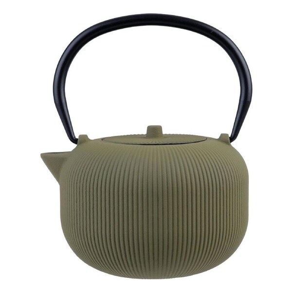 Teaology Serenity Cast Iron Teapot - 700ml - Olive